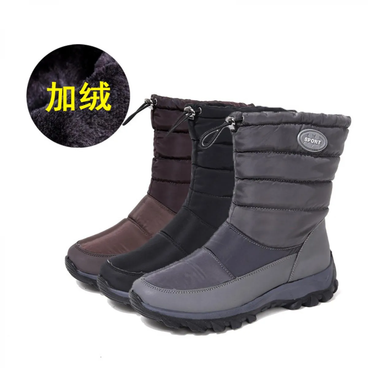2022 scarpe da donna stivali invernali impermeabili da donna tengono al caldo stivali con plateau con fascia elastica femminile