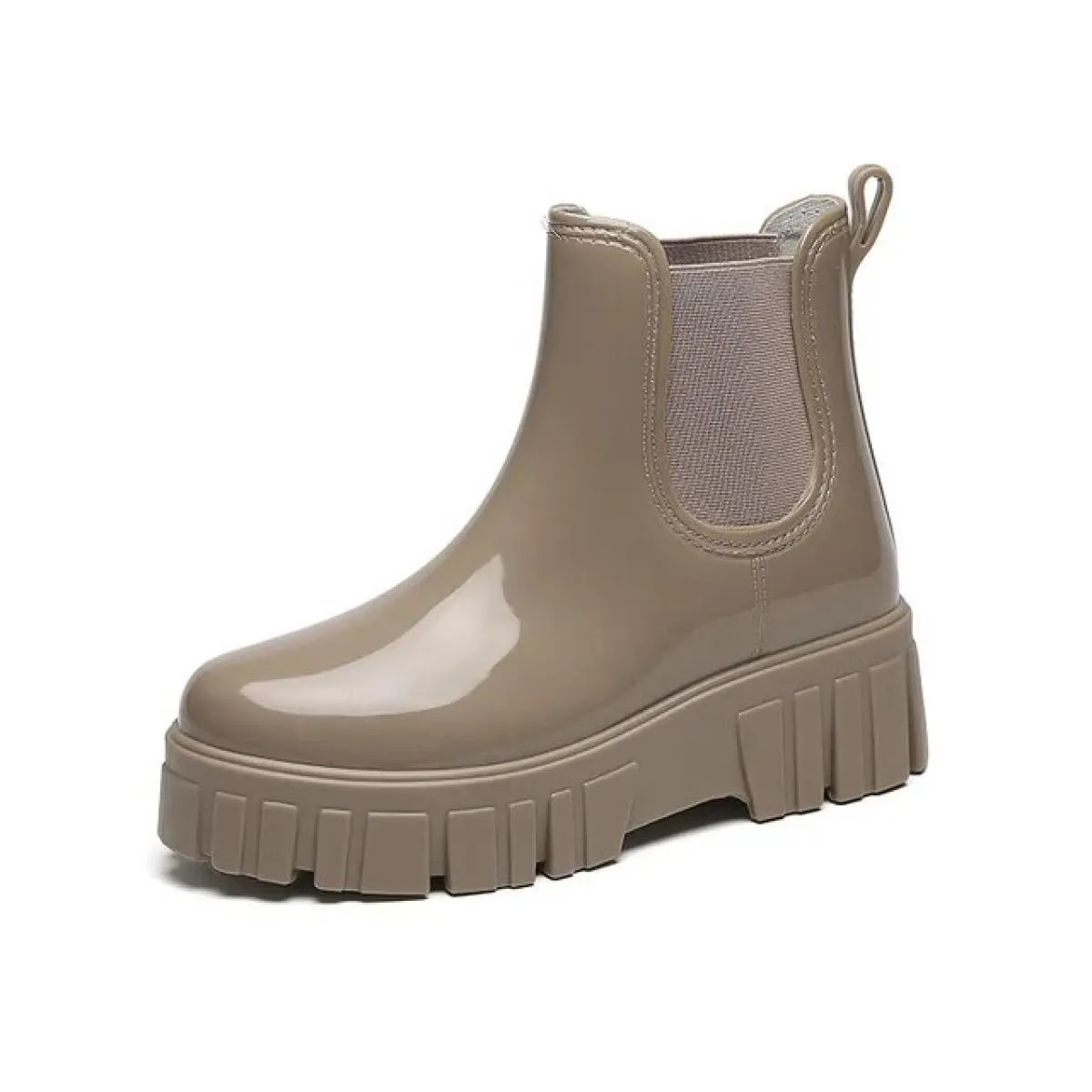 2023 Scarpe da donna di moda Punta tonda Stivali corti da donna Tendenza Comodi stivali da donna impermeabili Solid Pu Fashion B