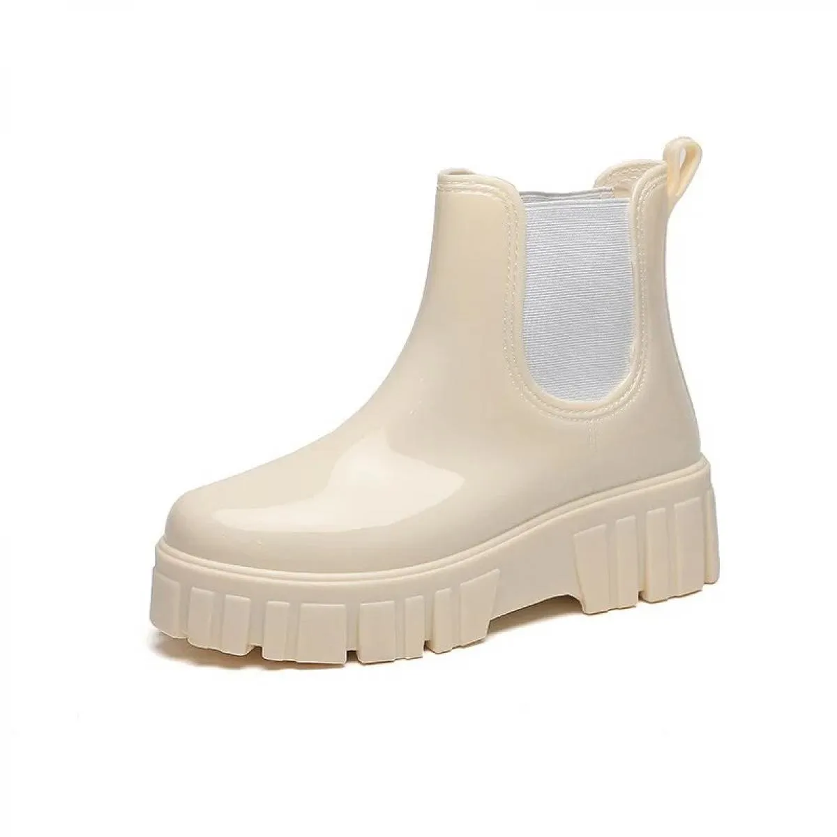 2023 Scarpe da donna di moda Punta tonda Stivali corti da donna Tendenza Comodi stivali da donna impermeabili Solid Pu Fashion B