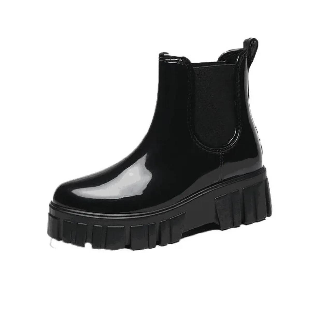 2023 Scarpe da donna di moda Punta tonda Stivali corti da donna Tendenza Comodi stivali da donna impermeabili Solid Pu Fashion B