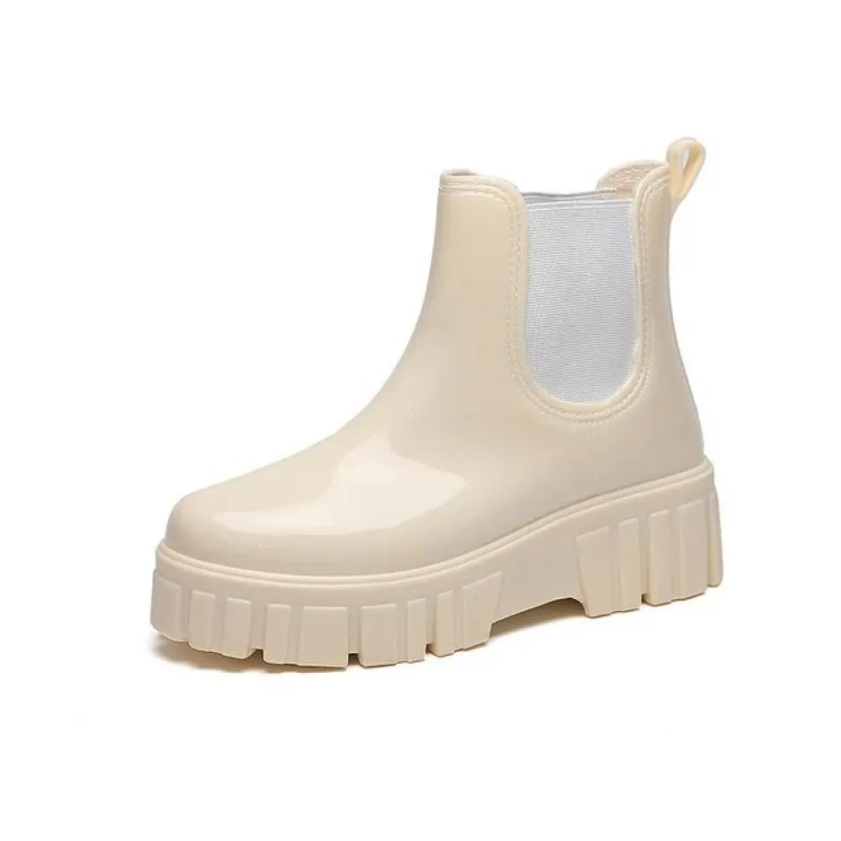 2023 Scarpe da donna di moda Punta tonda Stivali corti da donna Tendenza Comodi stivali da donna impermeabili Solid Pu Fashion B