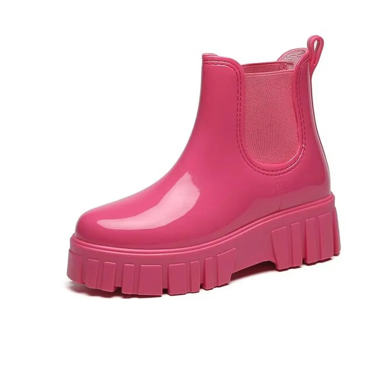 2023 Scarpe da donna di moda Punta tonda Stivali corti da donna Tendenza Comodi stivali da donna impermeabili Solid Pu Fashion B