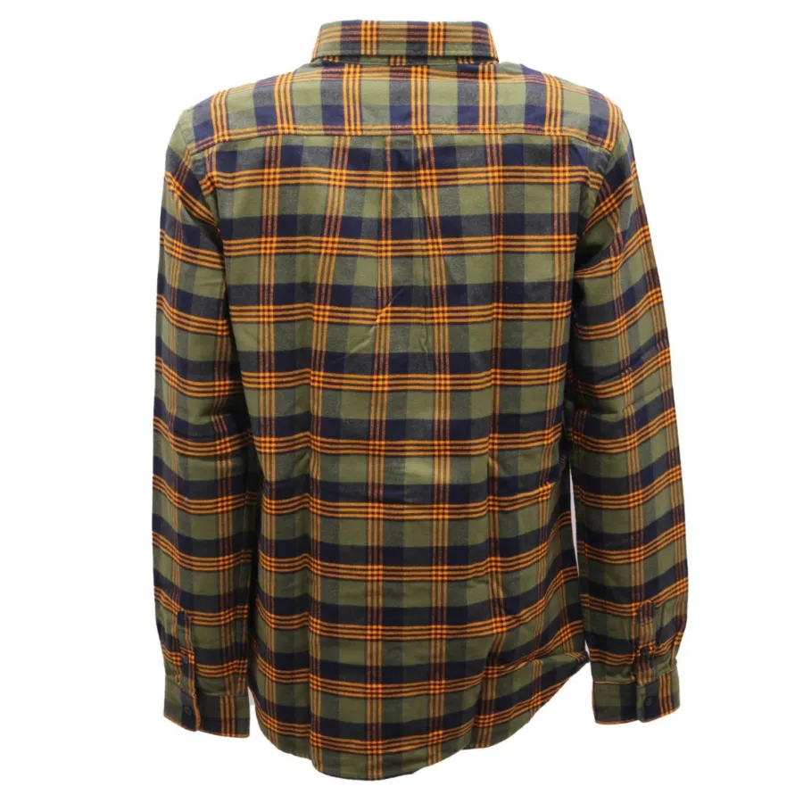 2291AL camicia bimbo boy SUN 68 kids flanel shirt green