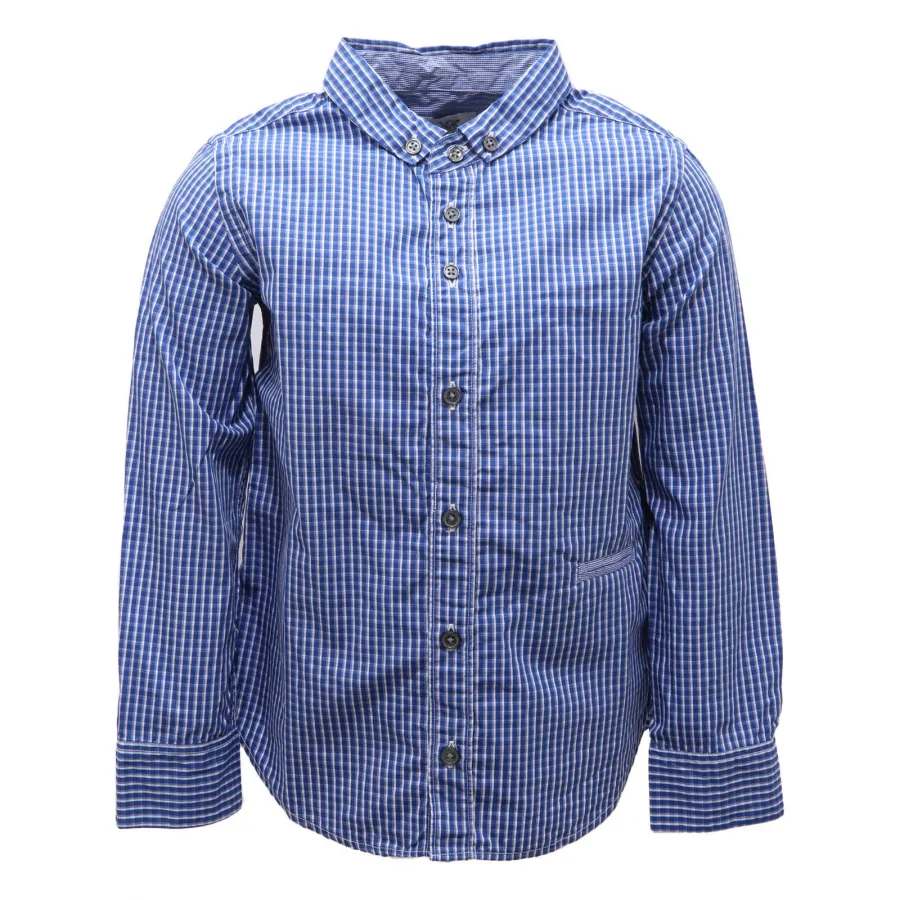 8277AO camicia bimbo MAURO GRIFONI boy kids shirt blue