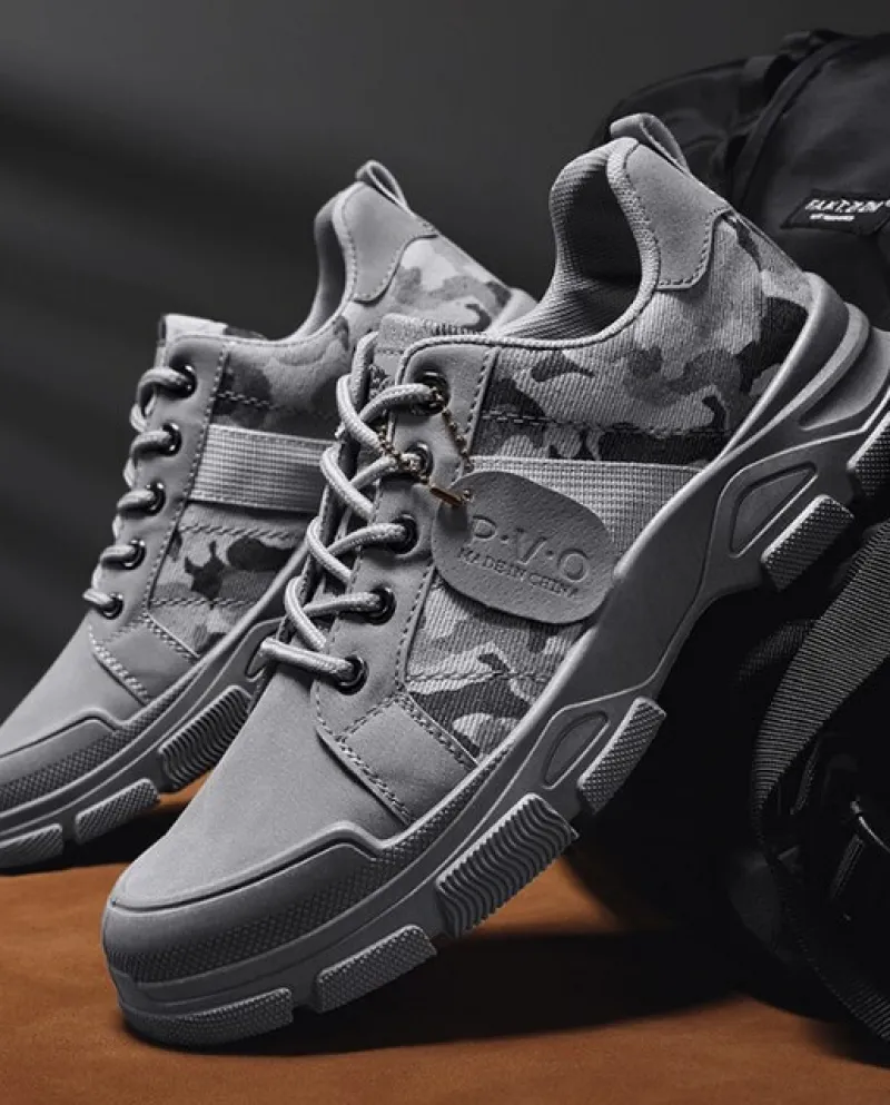 Autunno Nuovi stivali militari per uomo Camouflage Desert Boots Sneakers alte Scarpe da lavoro antiscivolo per uomo Calcados Mas