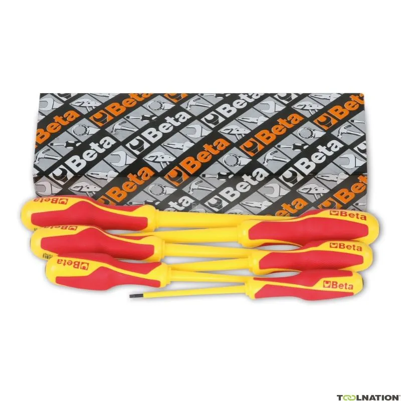 Beta 012740751 1274MQ/S6 Set di 6 pezzi di cacciaviti per viti con intaglio svasato (Art. 1274MQ)