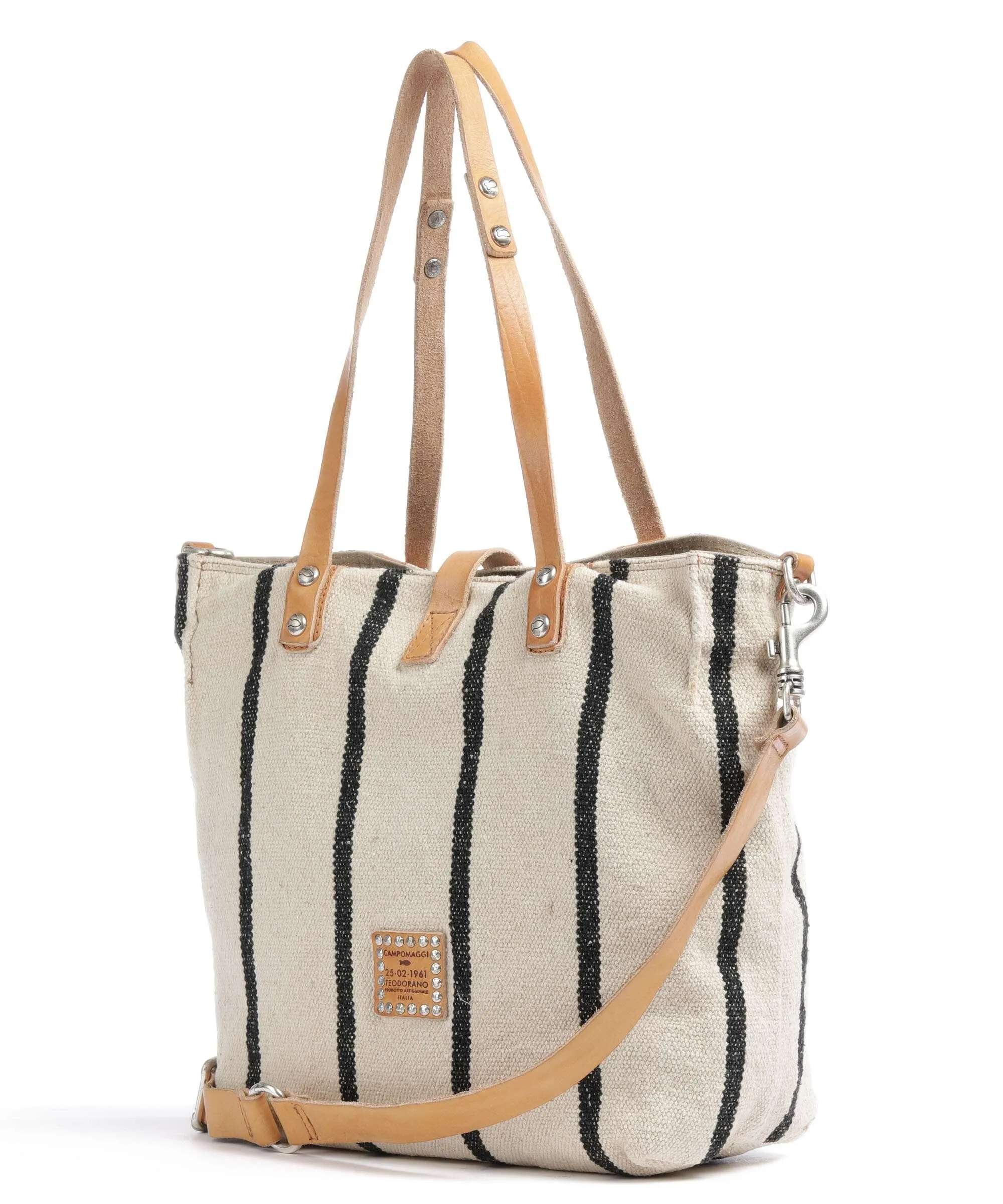  Campomaggi Borsa shopper cotone beige  