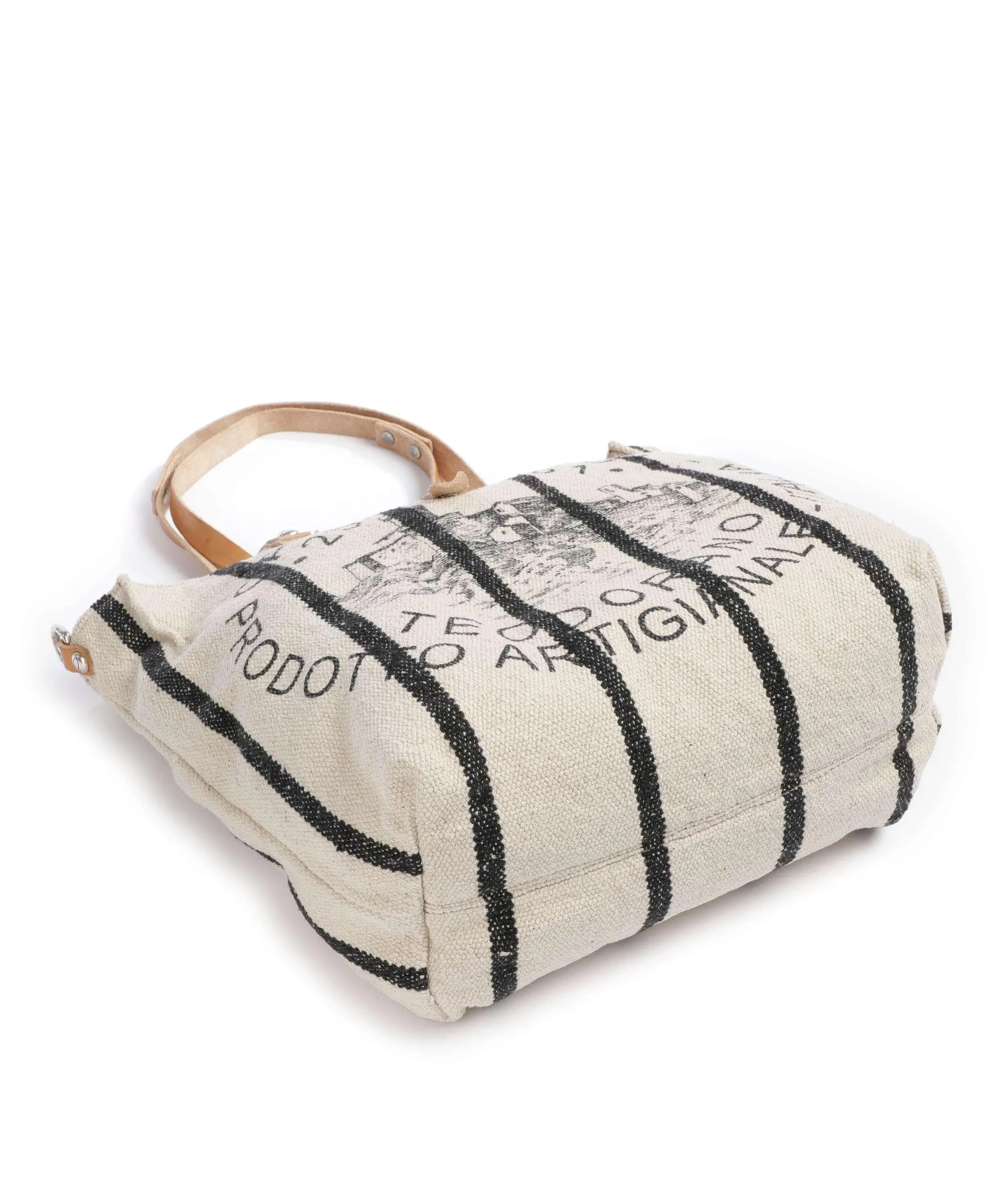  Campomaggi Borsa shopper cotone beige  