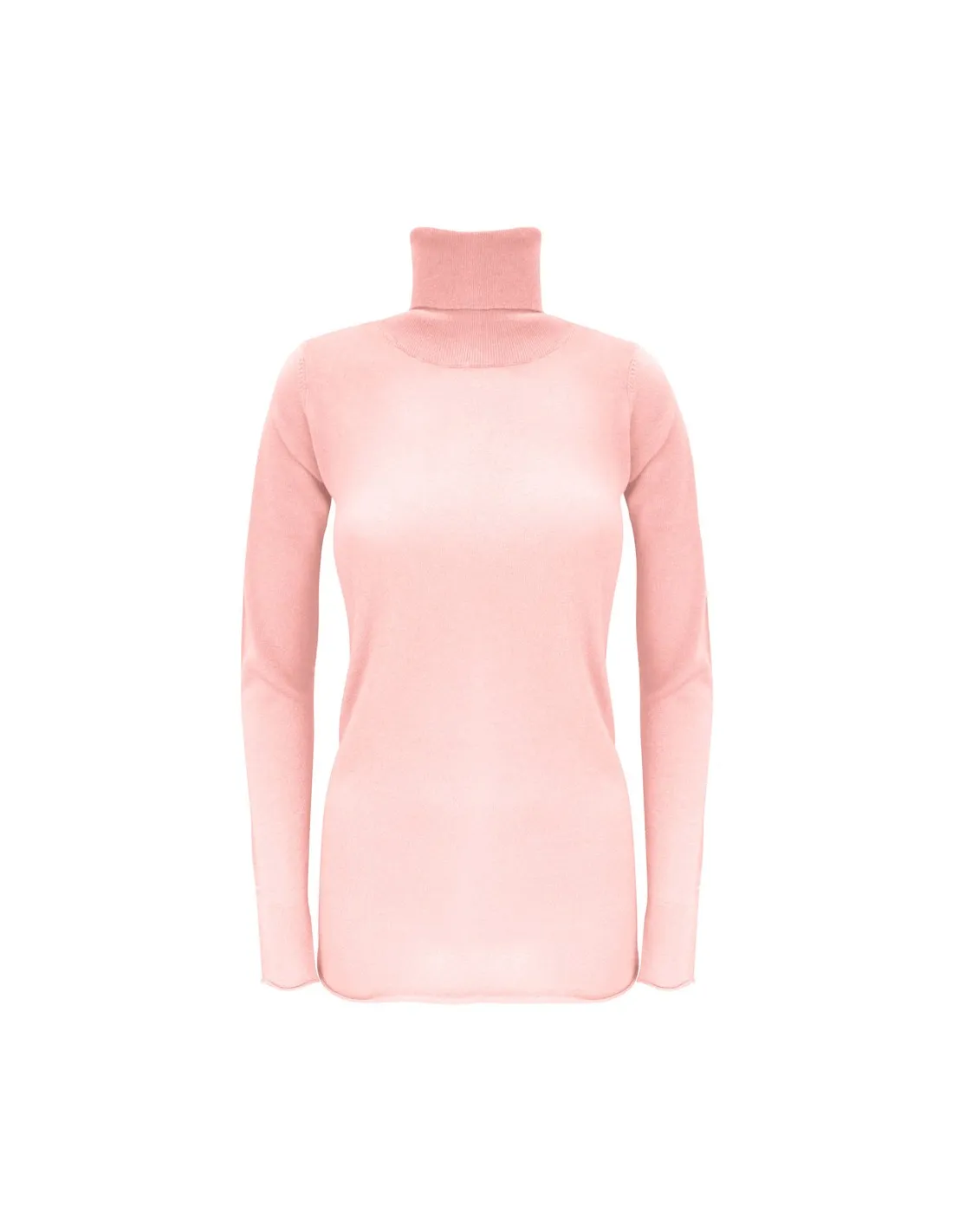 CASHMIRETTA COLLO ALTO IN SETA E CASHMERE "ELENA"
