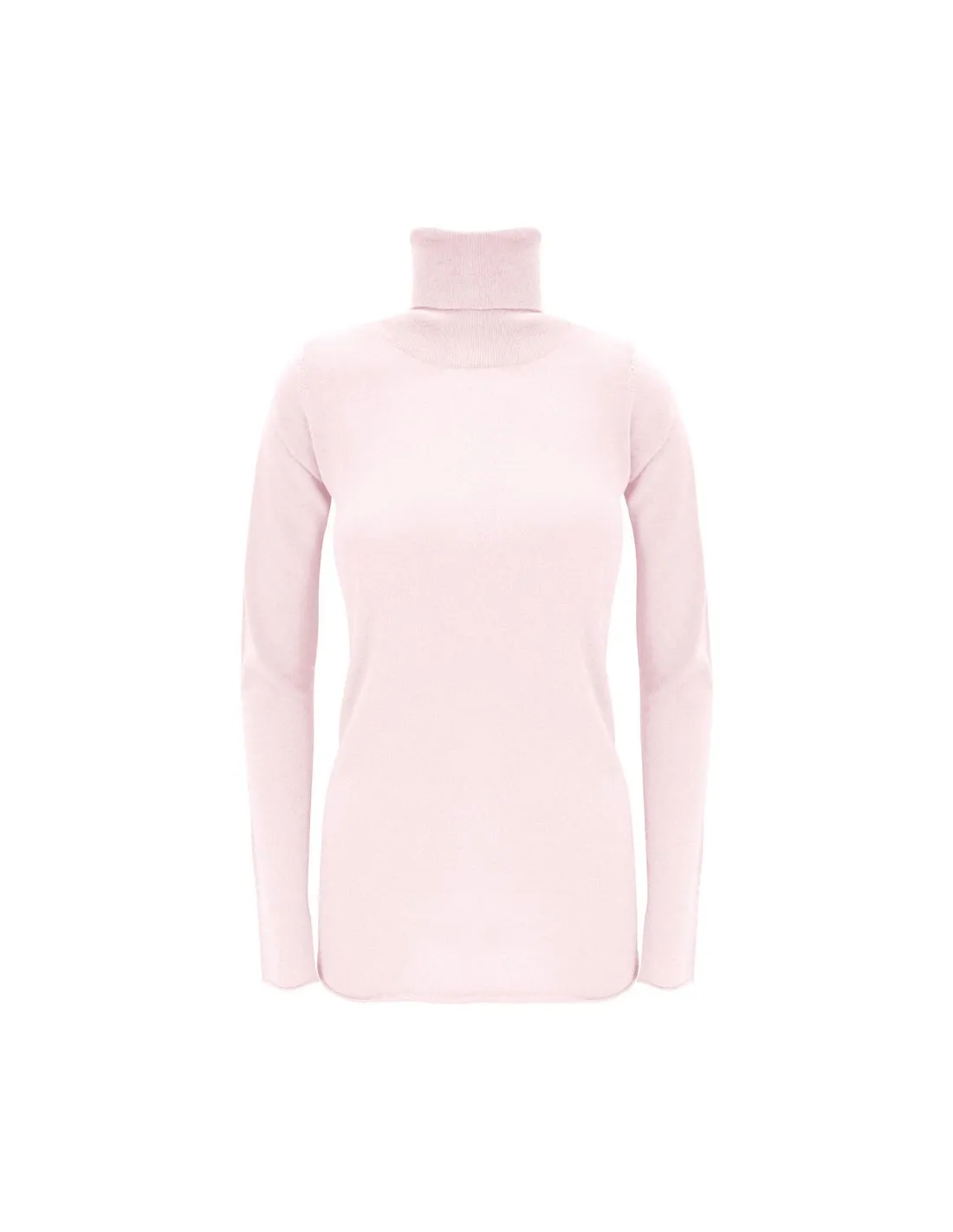CASHMIRETTA COLLO ALTO IN SETA E CASHMERE "ELENA"