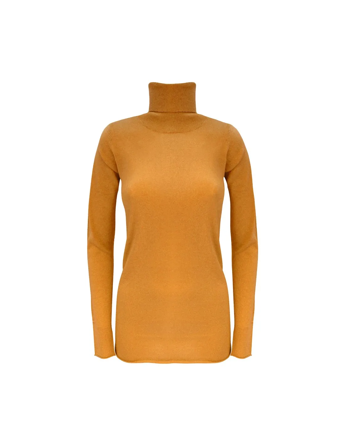 CASHMIRETTA COLLO ALTO IN SETA E CASHMERE "ELENA"