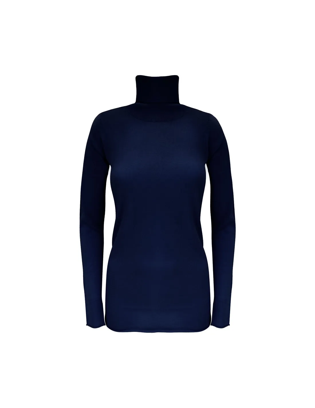 CASHMIRETTA COLLO ALTO IN SETA E CASHMERE "ELENA"