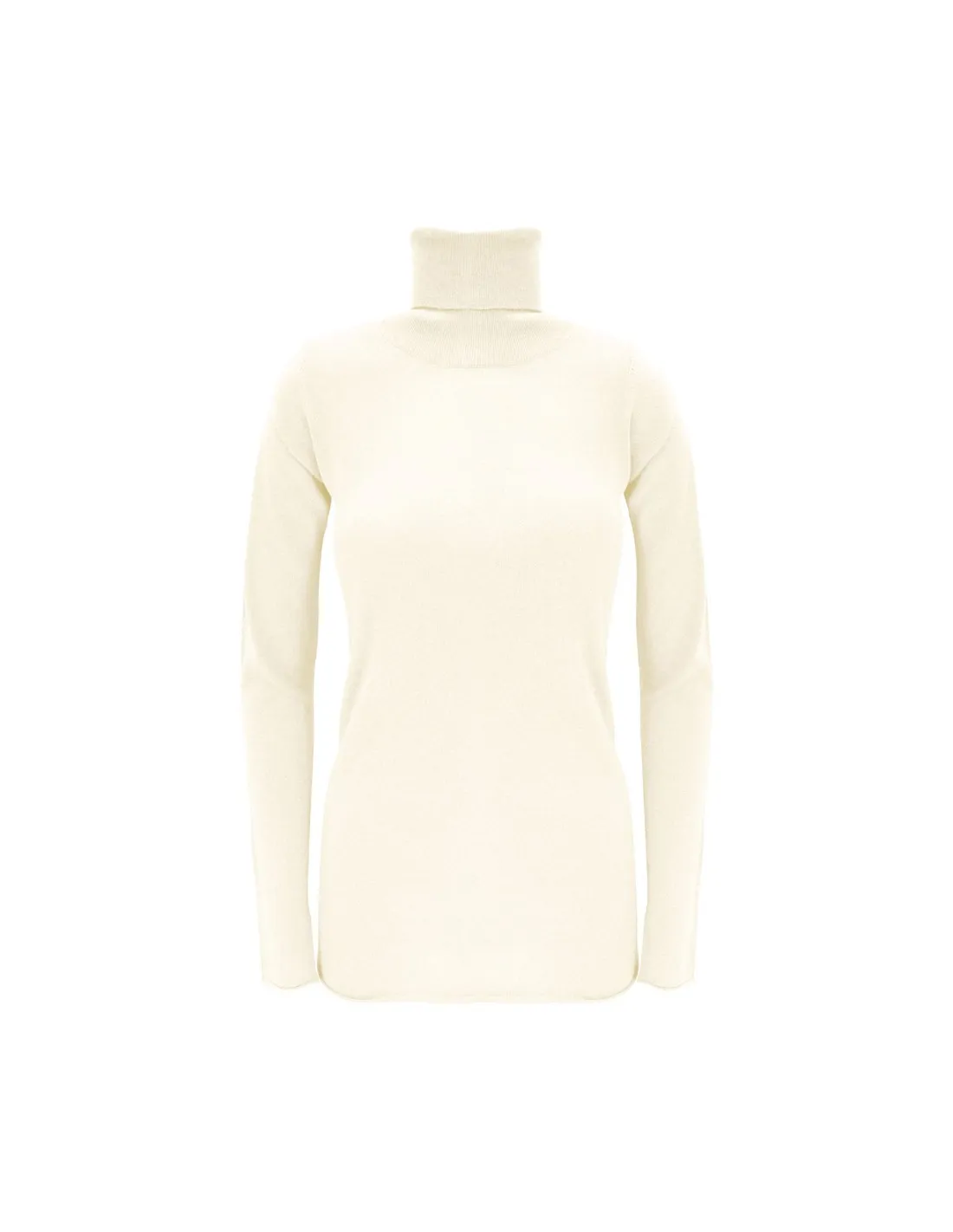 CASHMIRETTA COLLO ALTO IN SETA E CASHMERE "ELENA"