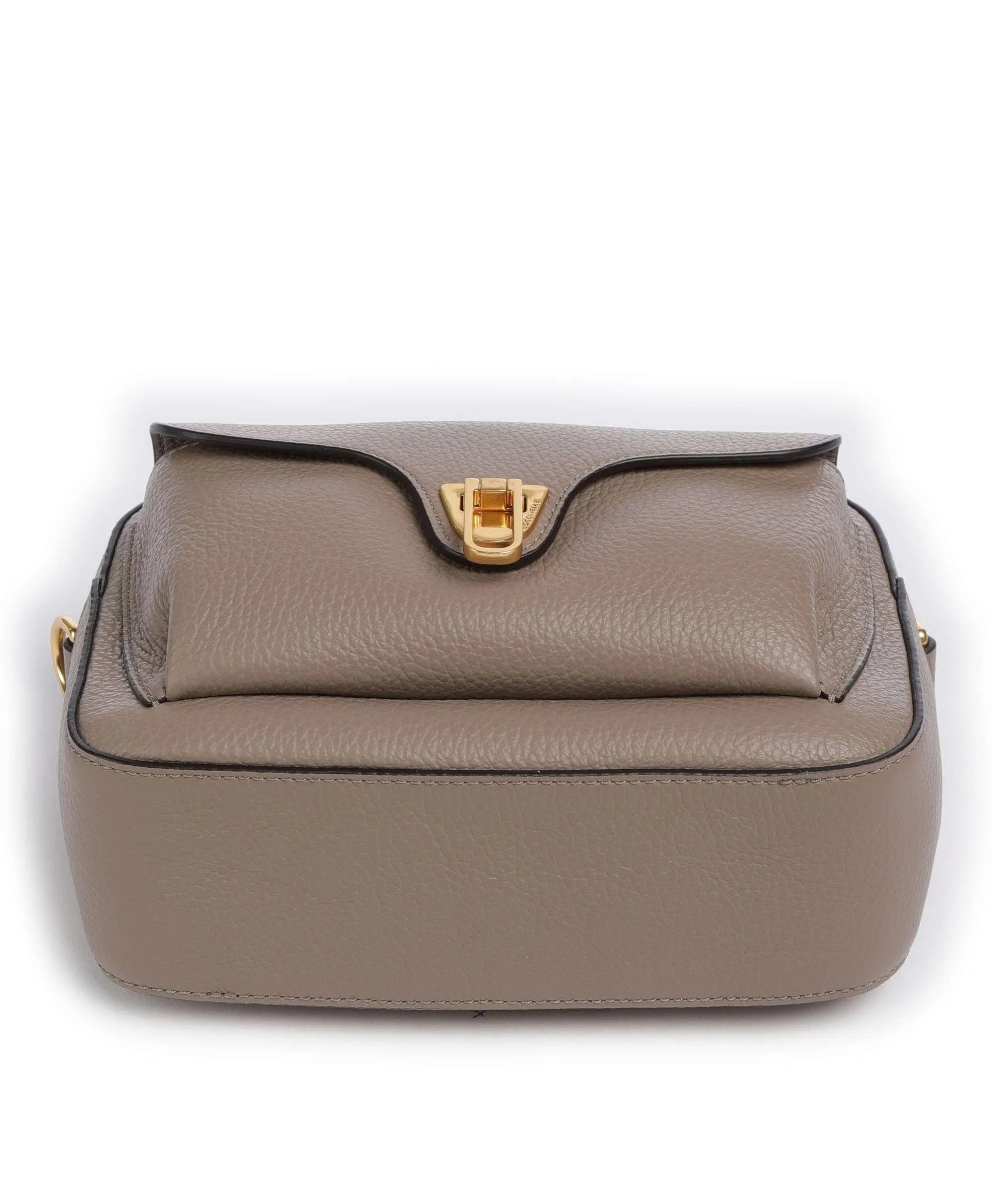  Coccinelle Beat Soft Ribbon Borsa a tracolla pelle granulata taupe  