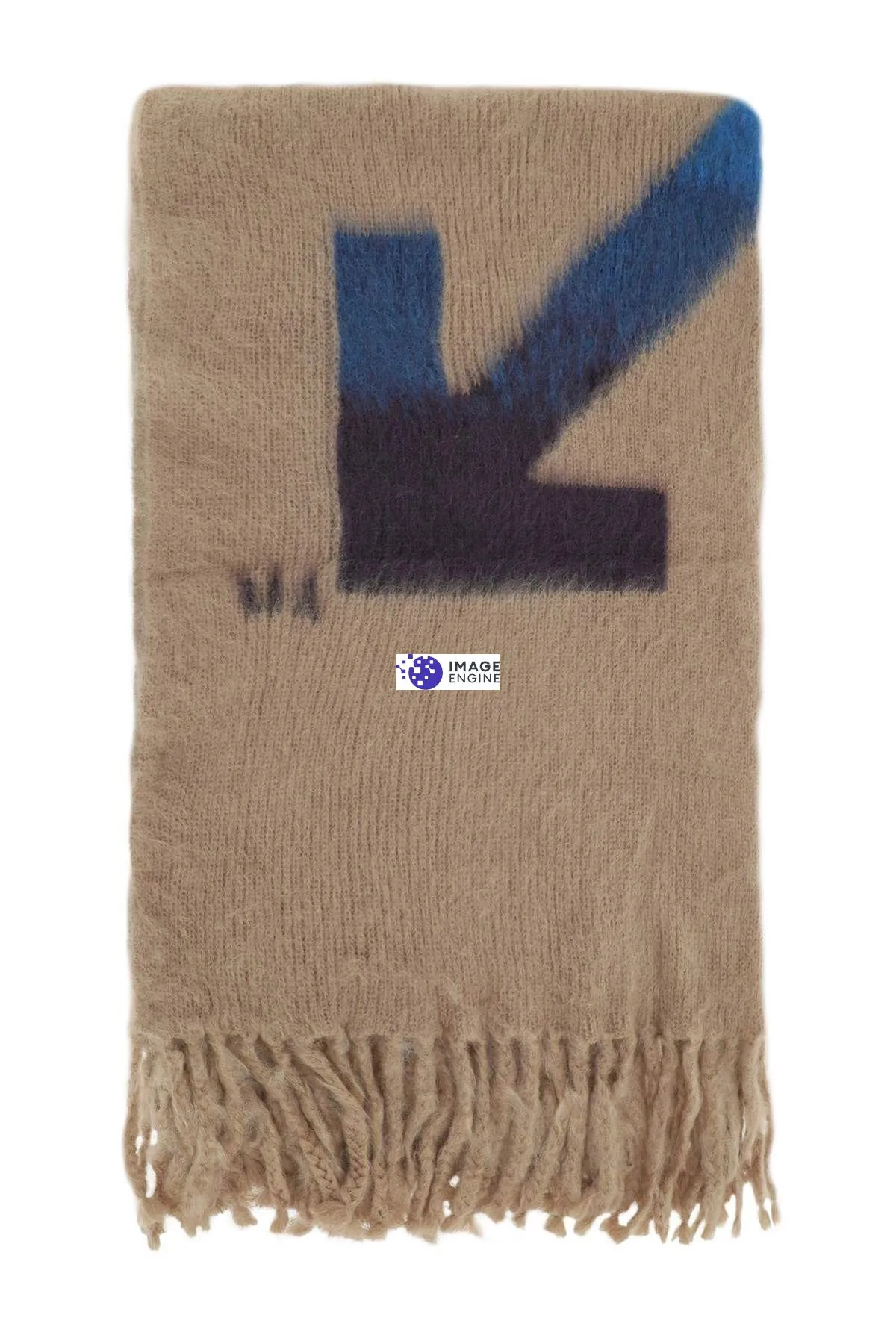 COPERTA IN LANA E MOHAIR 'ARROWS'