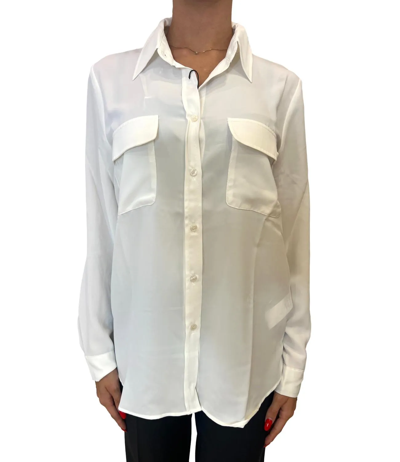 EMME MARELLA Emme Marella camicia EMPORIO bianco seta donna