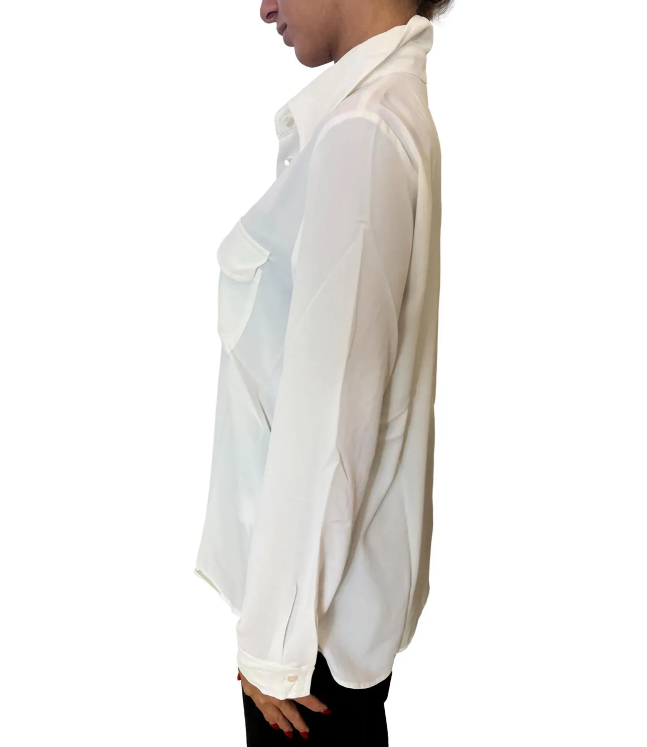 EMME MARELLA Emme Marella camicia EMPORIO bianco seta donna