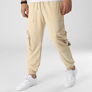 G22-639 Pantaloni cargo beige
