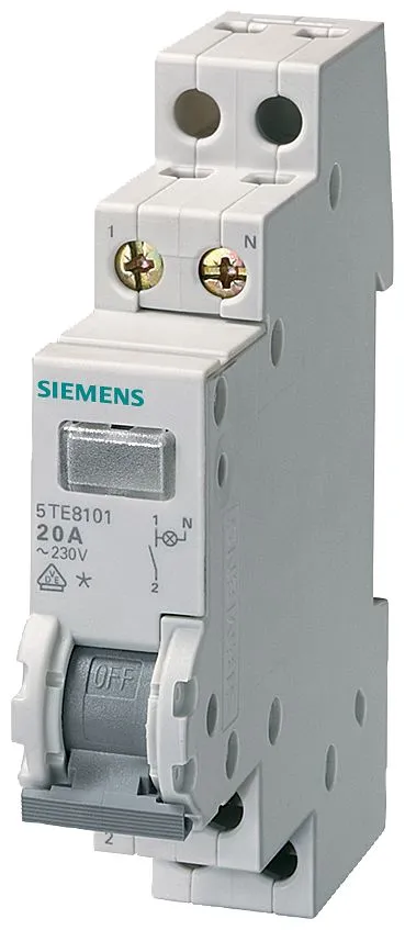 Interruttore sezionatore Siemens 5TE8102 serie Sentron, 2P, 2 NO, 20A 5TE8102