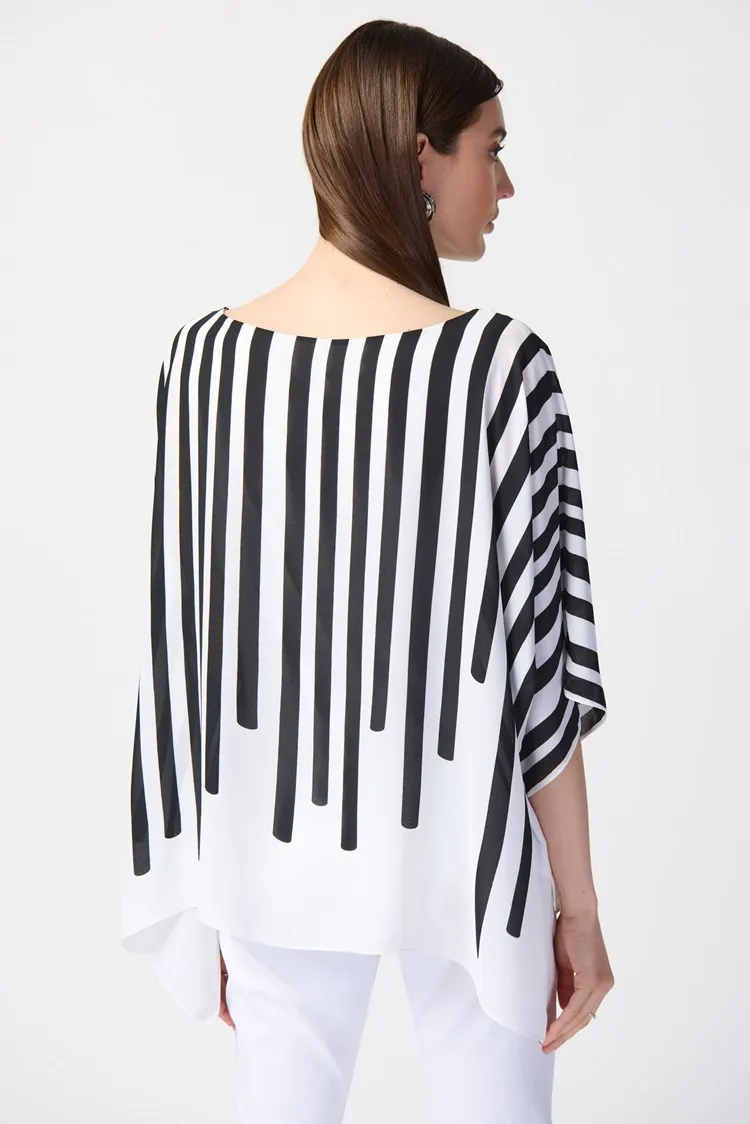 JOSEPH RIBKOFF blusa a poncho con  stampa 241091