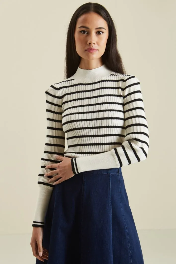 Maglia in cotone e cashmere