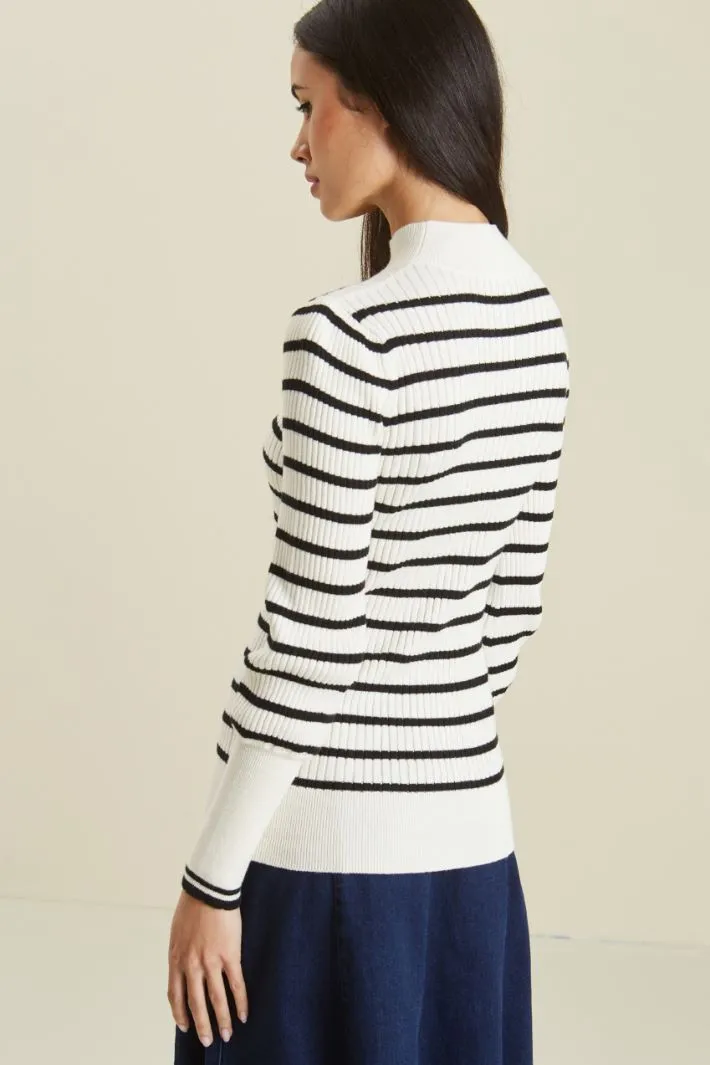 Maglia in cotone e cashmere