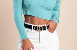 Maglietta lavorata a maglia con scollo, menta