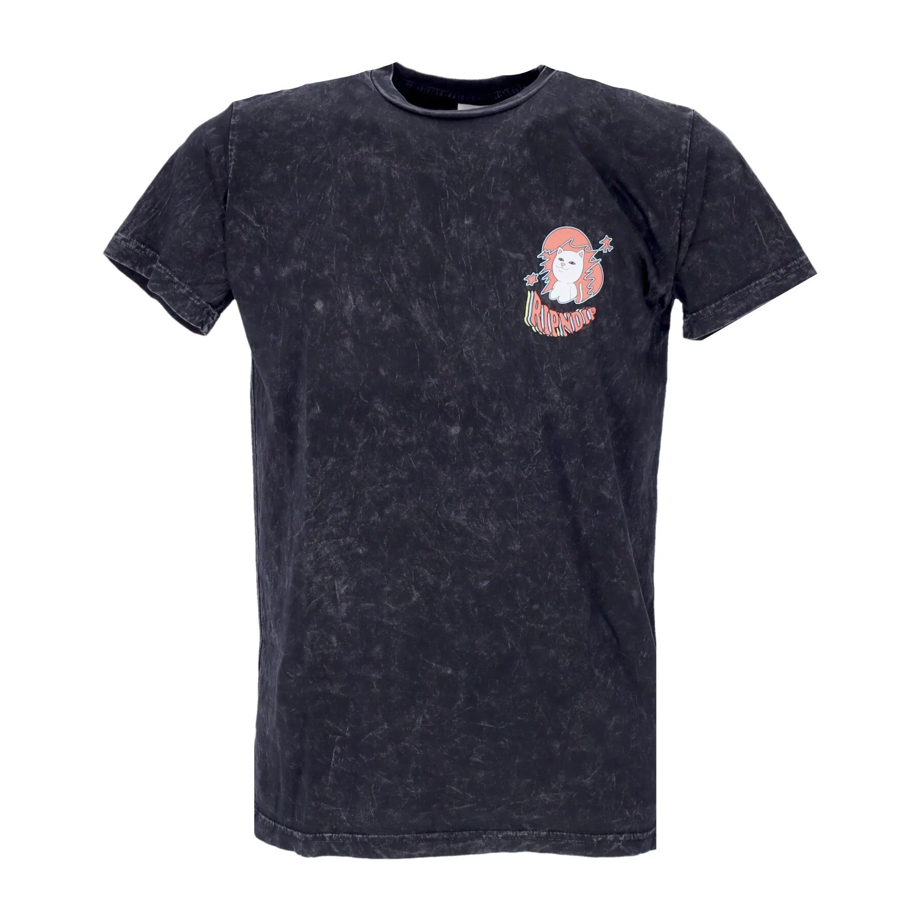 Maglietta Uomo Mind Control Tee Black Mineral Wash