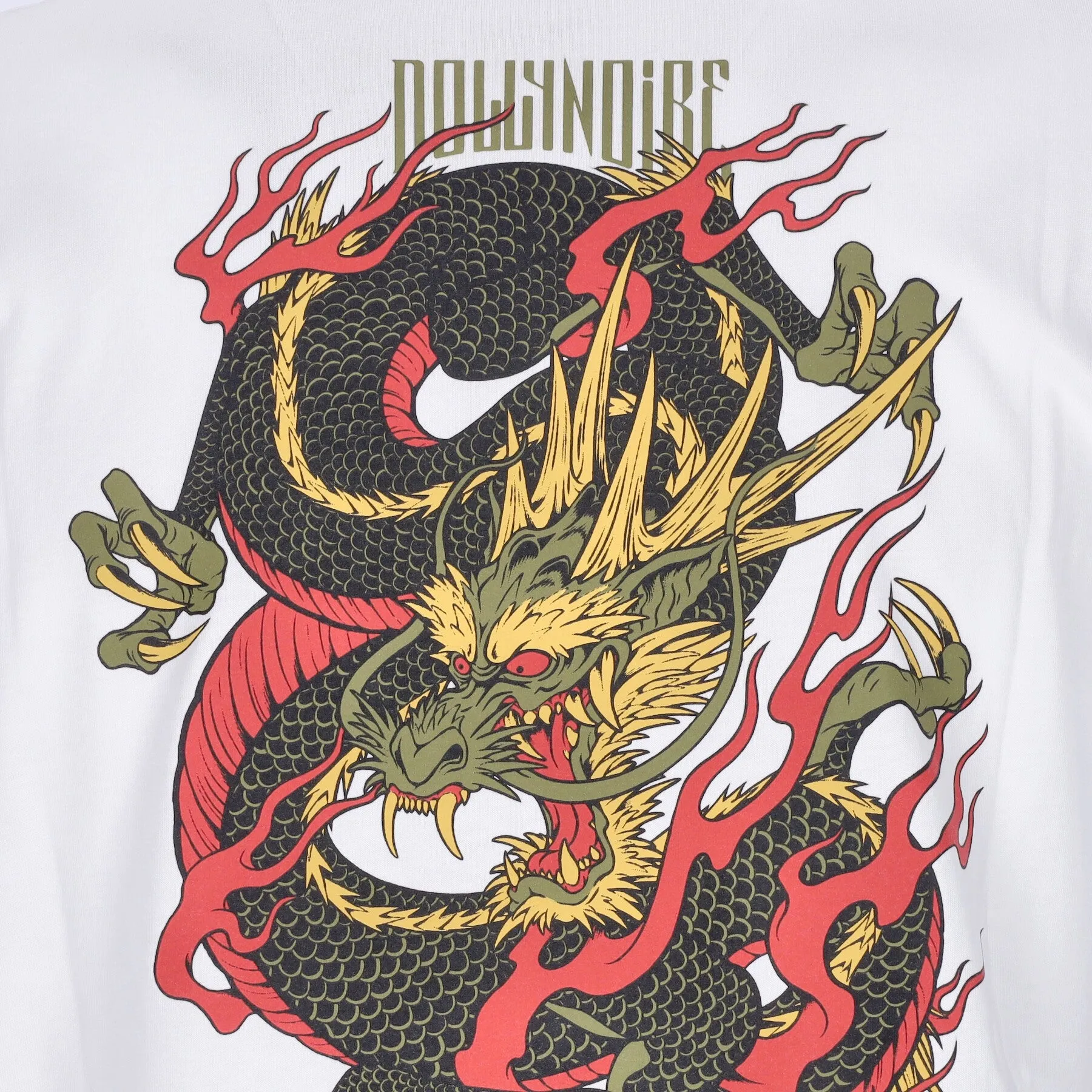 Maglietta Uomo Ryu Dragon Tee White