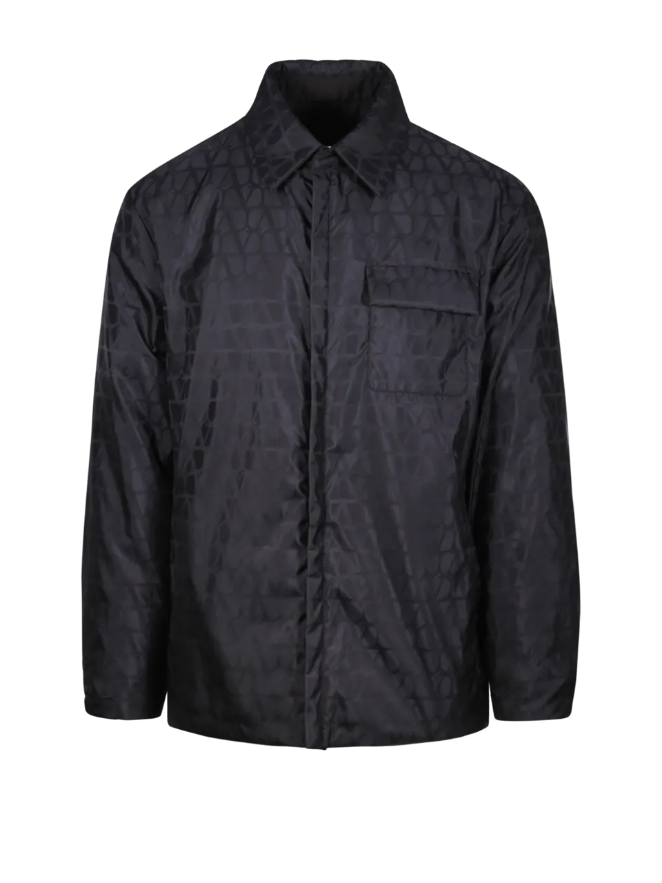 MEN VALENTINO BLACK POLYESTER DOWN JACKET