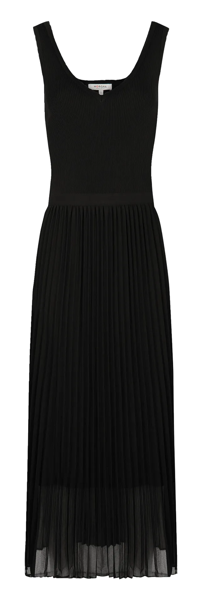  MORGAN   RMLISS - Abito lungo a maglia aderente | Nero