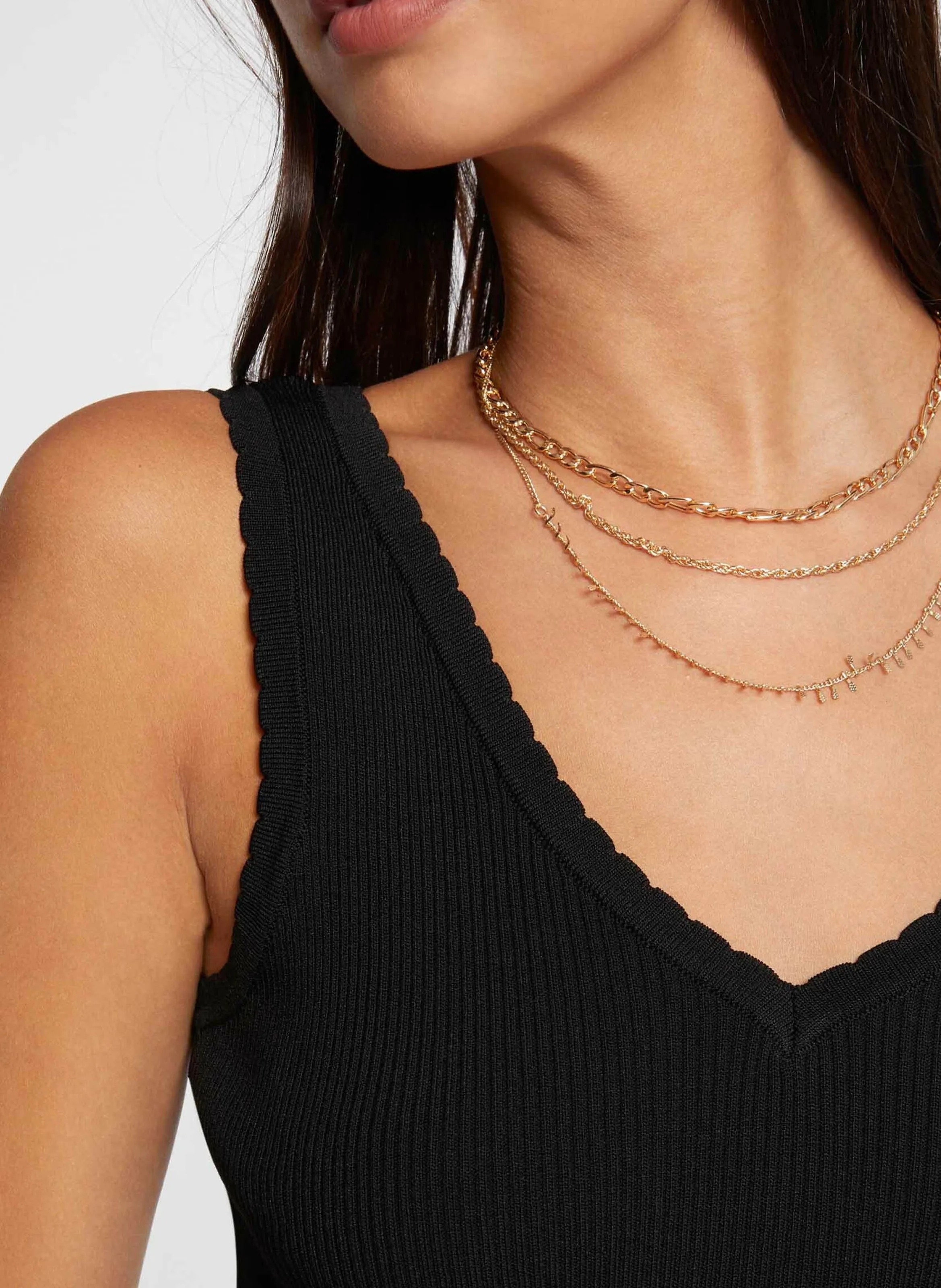  MORGAN   RMLISS - Abito lungo a maglia aderente | Nero