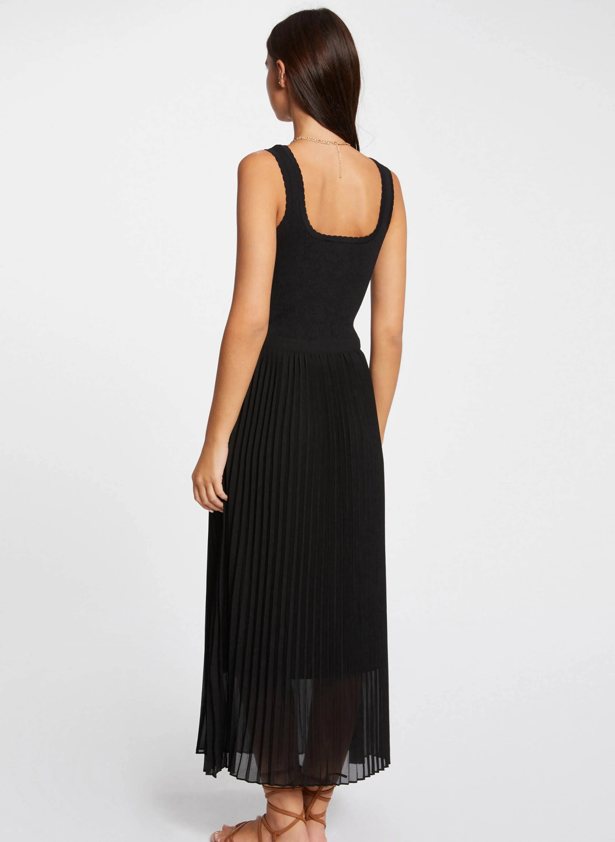  MORGAN   RMLISS - Abito lungo a maglia aderente | Nero