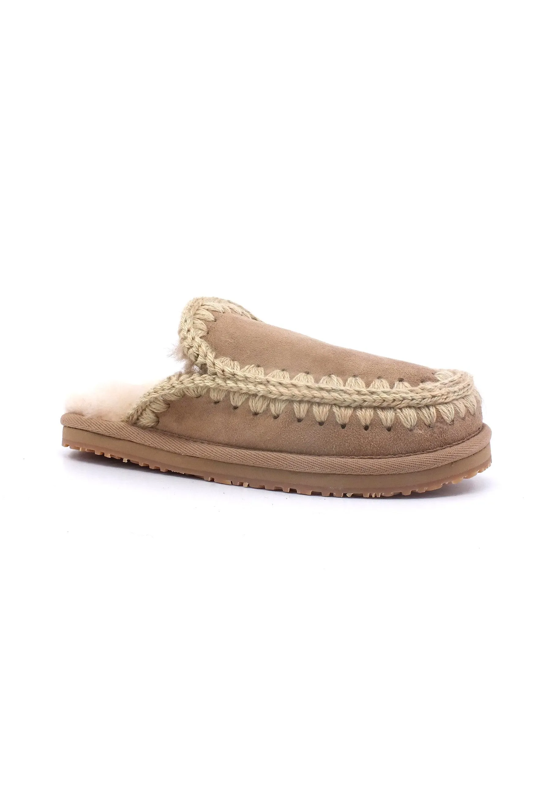 MOU Full Eskimo Ciabatta Pelo Donna Camel MU.FW161007A
