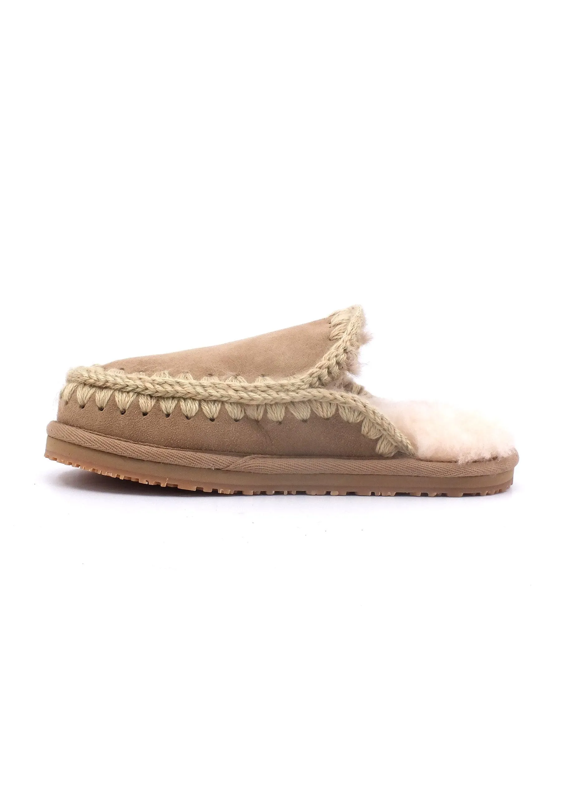 MOU Full Eskimo Ciabatta Pelo Donna Camel MU.FW161007A