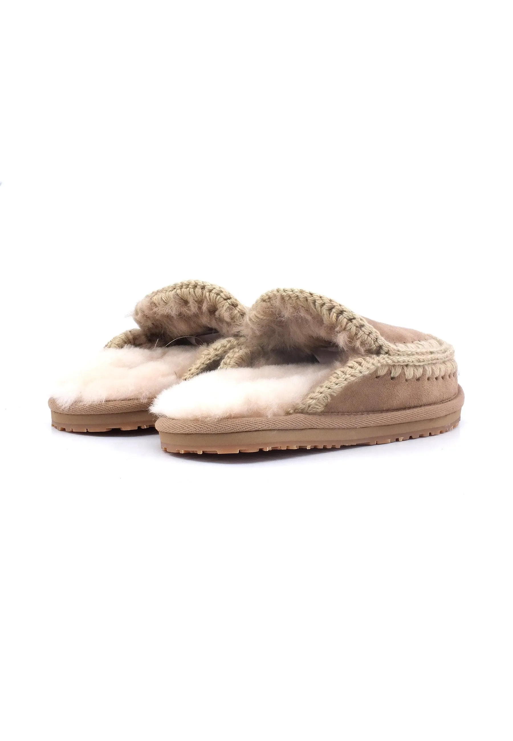 MOU Full Eskimo Ciabatta Pelo Donna Camel MU.FW161007A