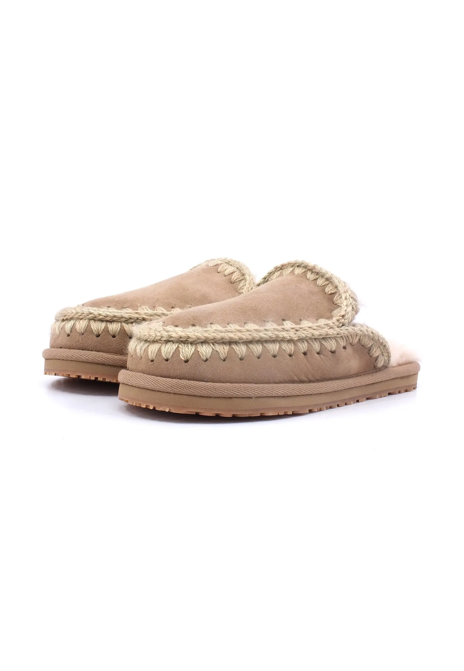 MOU Full Eskimo Ciabatta Pelo Donna Camel MU.FW161007A