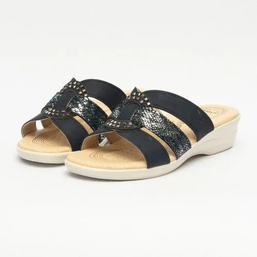 PANTOFOLE FASCE BLU E LUX
