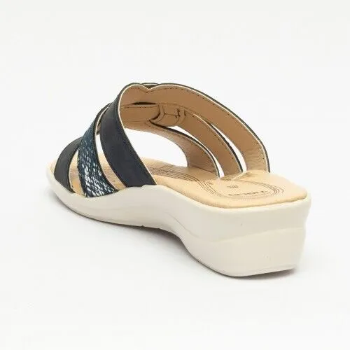 PANTOFOLE FASCE BLU E LUX