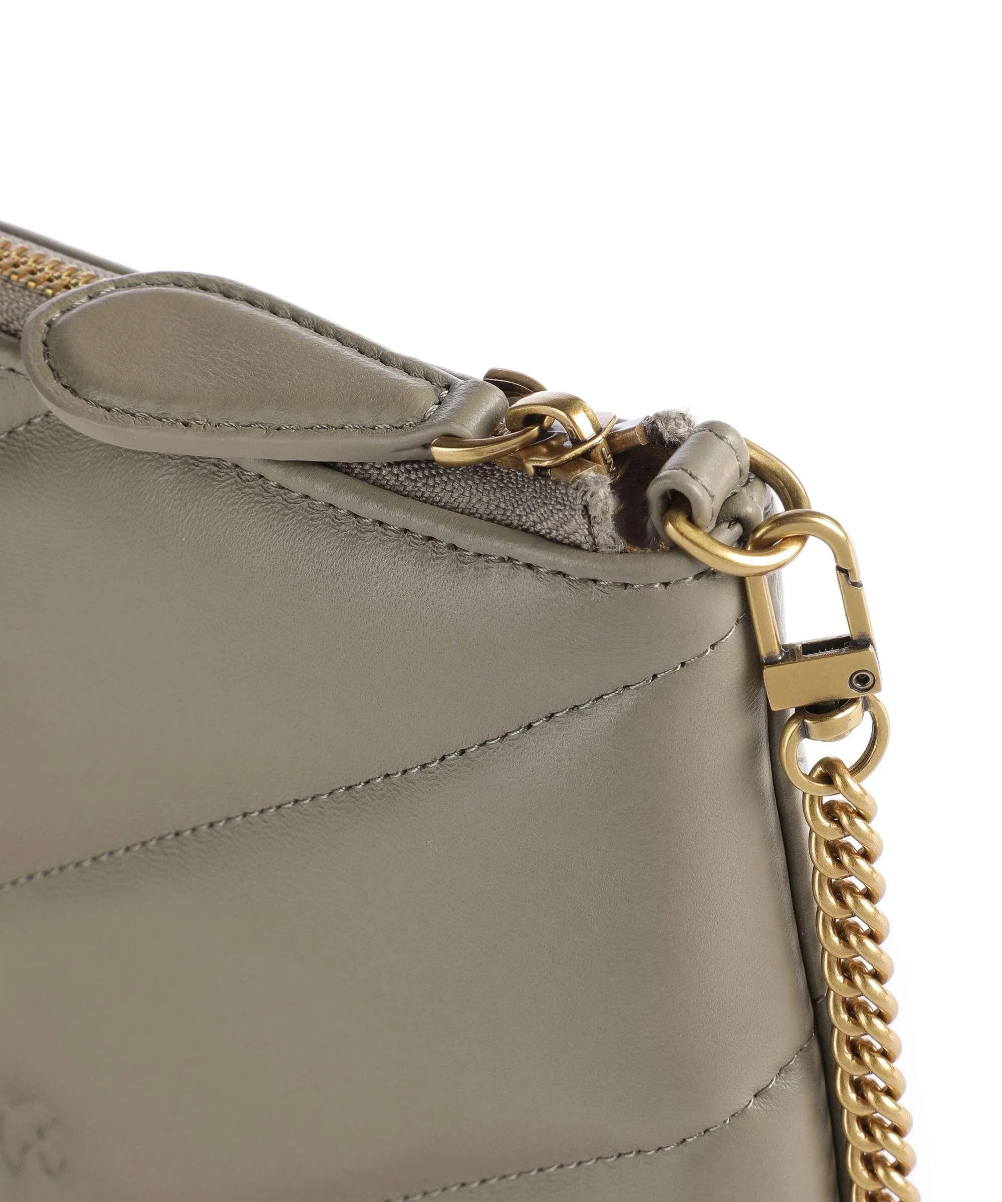  Pinko Flat Borsa a tracolla pelle di pecora taupe  