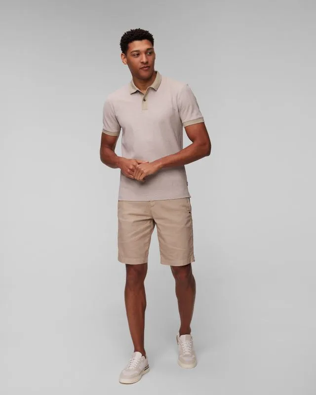 Polo beige da uomo Hugo Boss Phillipson