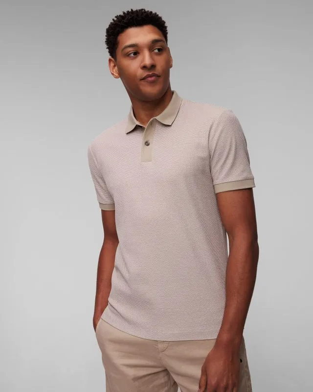 Polo beige da uomo Hugo Boss Phillipson