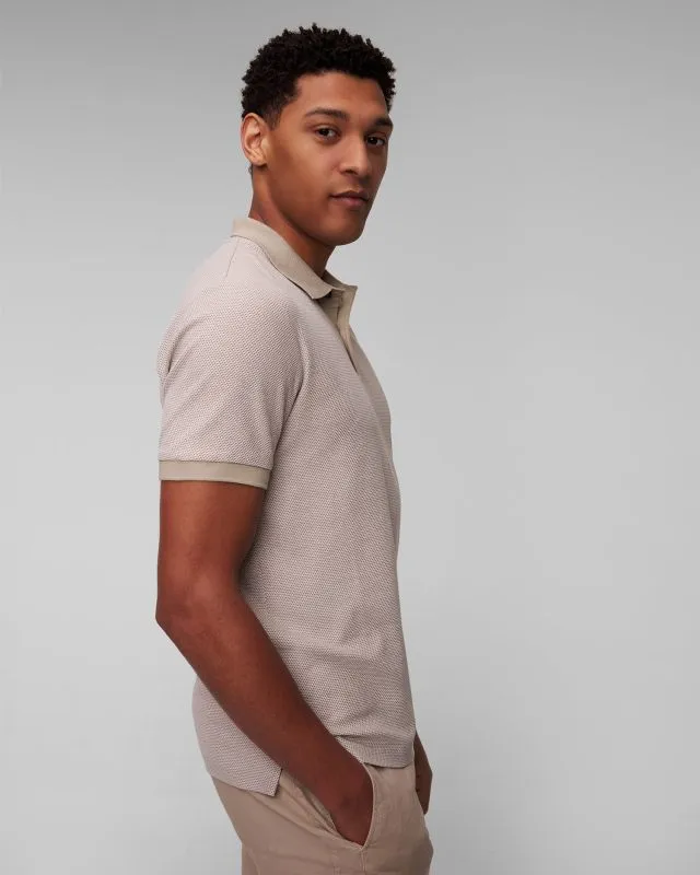 Polo beige da uomo Hugo Boss Phillipson