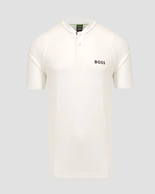 Polo bianca da uomo BOSS X MATTEO BERRETTINI Pariq MB