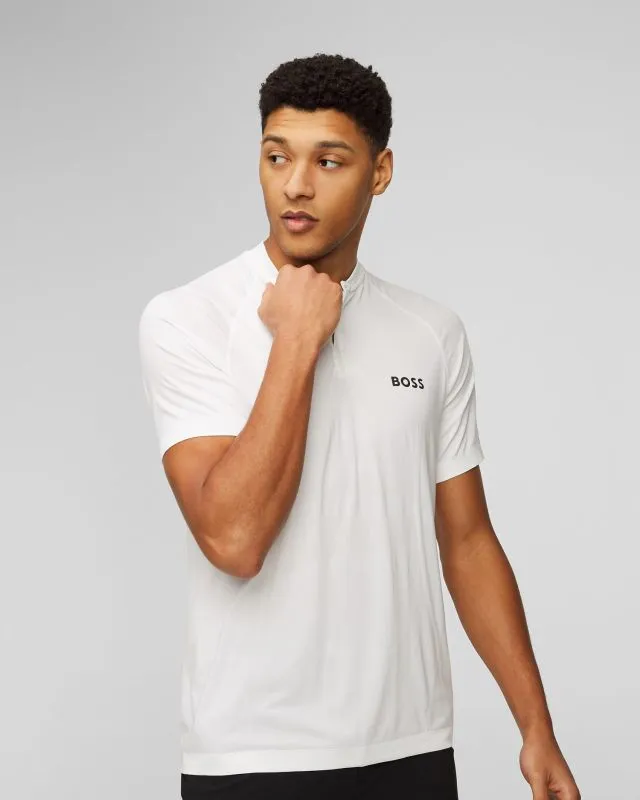 Polo bianca da uomo BOSS X MATTEO BERRETTINI Pariq MB