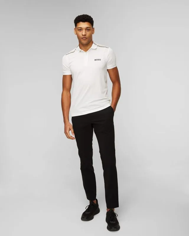 Polo bianca da uomo BOSS X MATTEO BERRETTINI Patteo