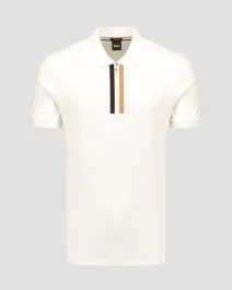 Polo bianca da uomo Hugo Boss Paras