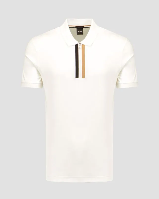 Polo bianca da uomo Hugo Boss Paras