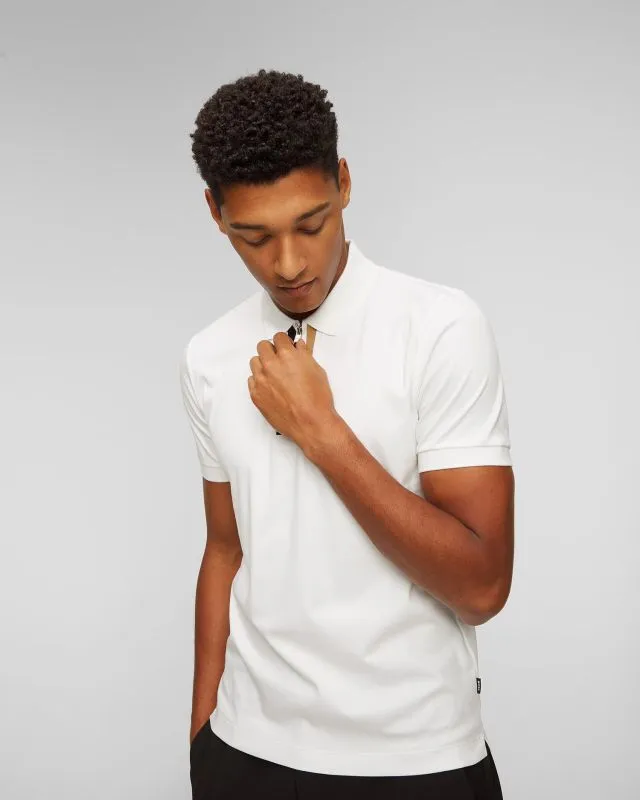 Polo bianca da uomo Hugo Boss Paras