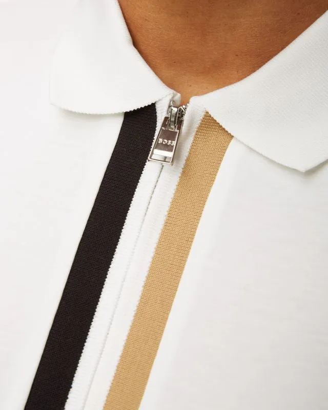 Polo bianca da uomo Hugo Boss Paras